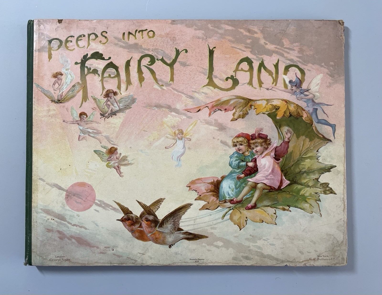 1896 PEEPS INTO FAIRYLAND Weatherly RARE EARLY POP-UP in color. Nester, Dutton