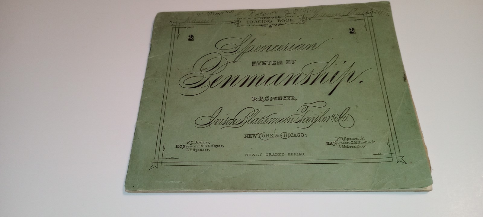 Collectible Spencerian of Penmanship P.R. Spencer Amer. Book Co. ** 1877** RARE