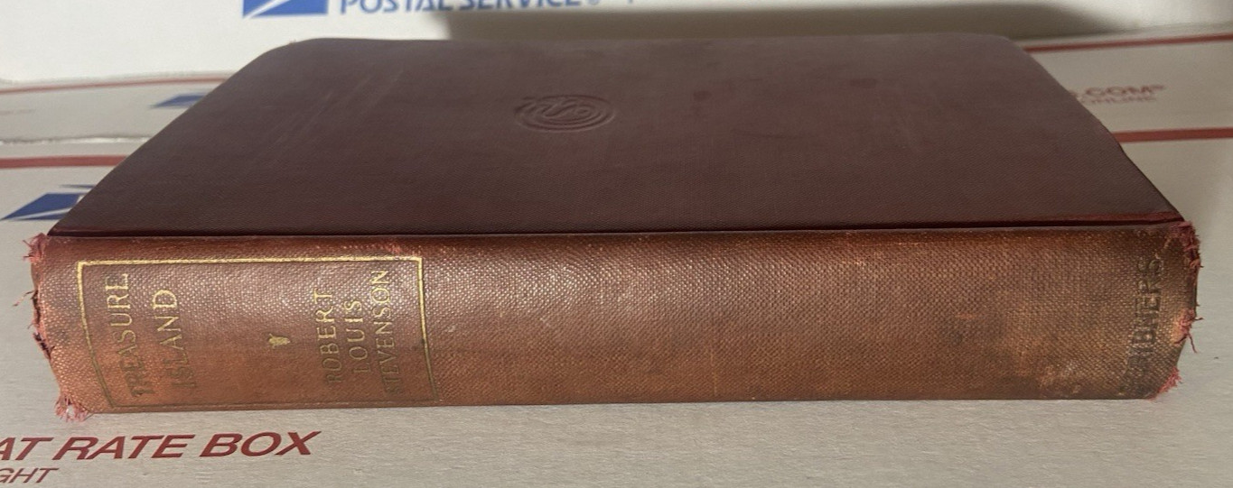 Treasure Island Robert Louis Stevenson 1917 Scribner’s HC Vintage Book – LOOK
