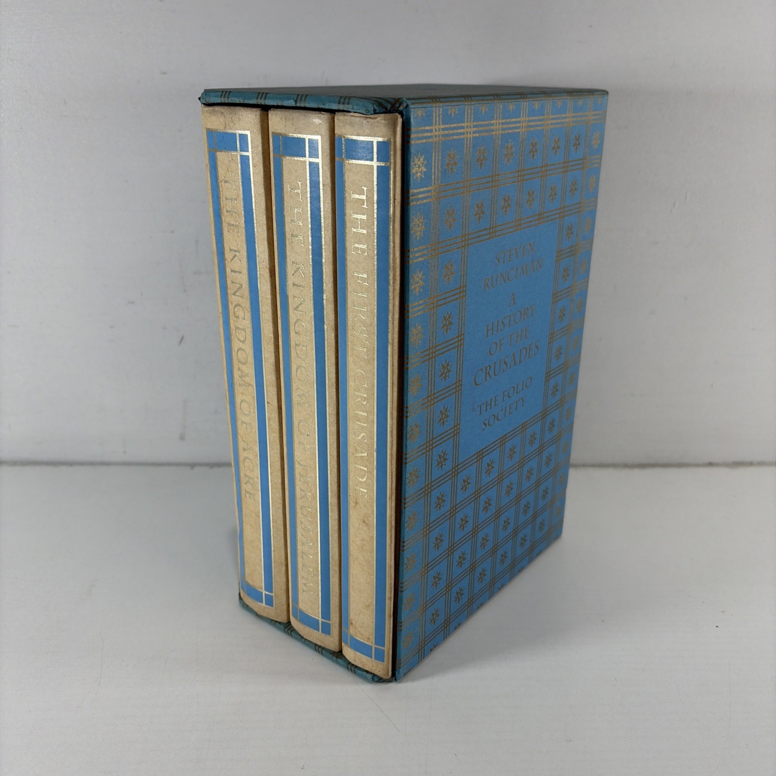 A History of the Crusades Folio Society 3 Volume Box Set Steven Runciman 1994