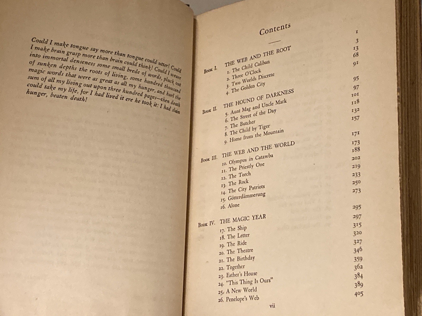 The Web and the Rock by Thomas Wolfe; 1940 Sun Dial Press Edition, VG+ / VG