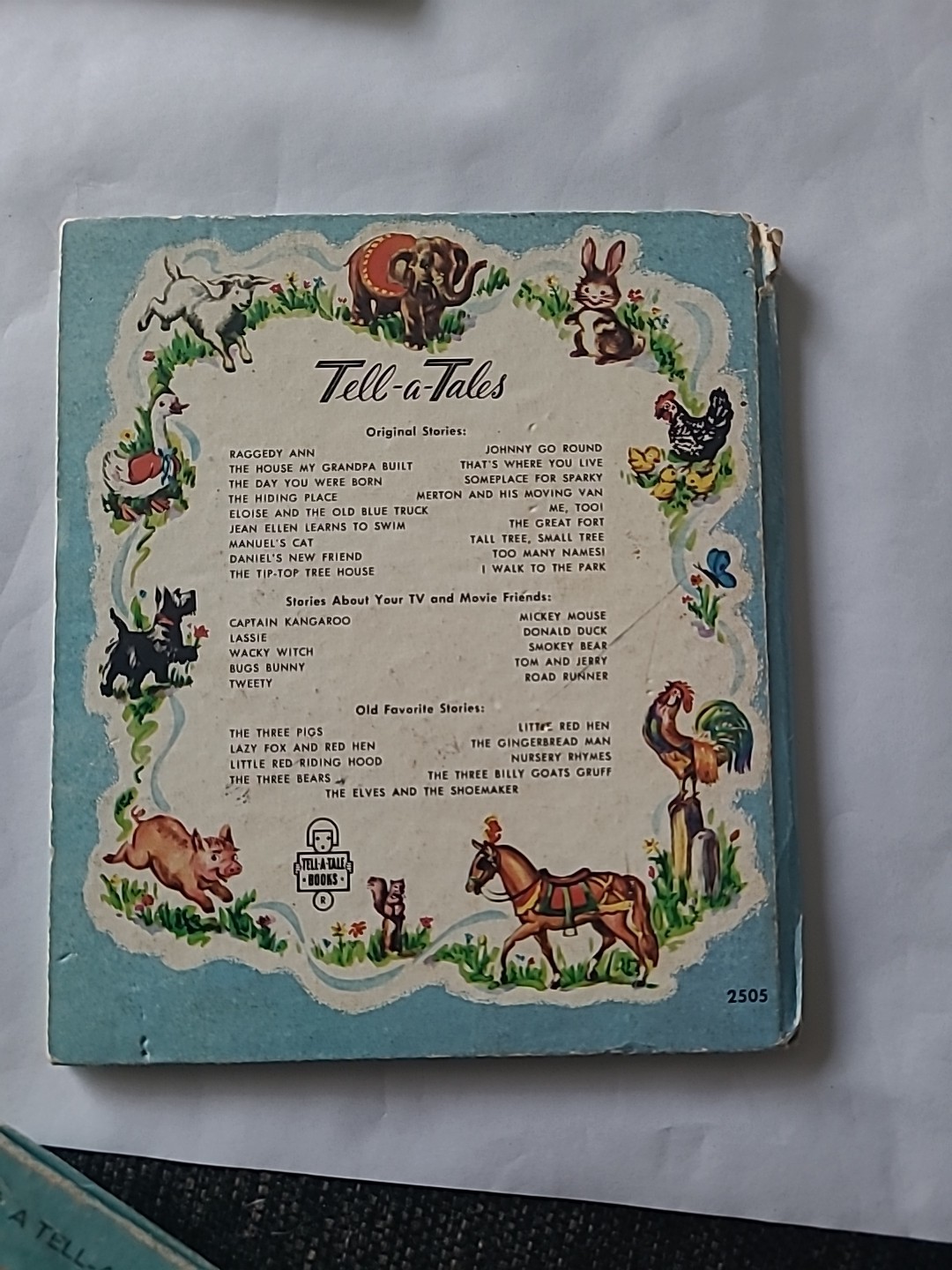 Vintage Rand McNally & Whitman Flopears, Mr Snitzel, Mother Goose, Horse Charlie