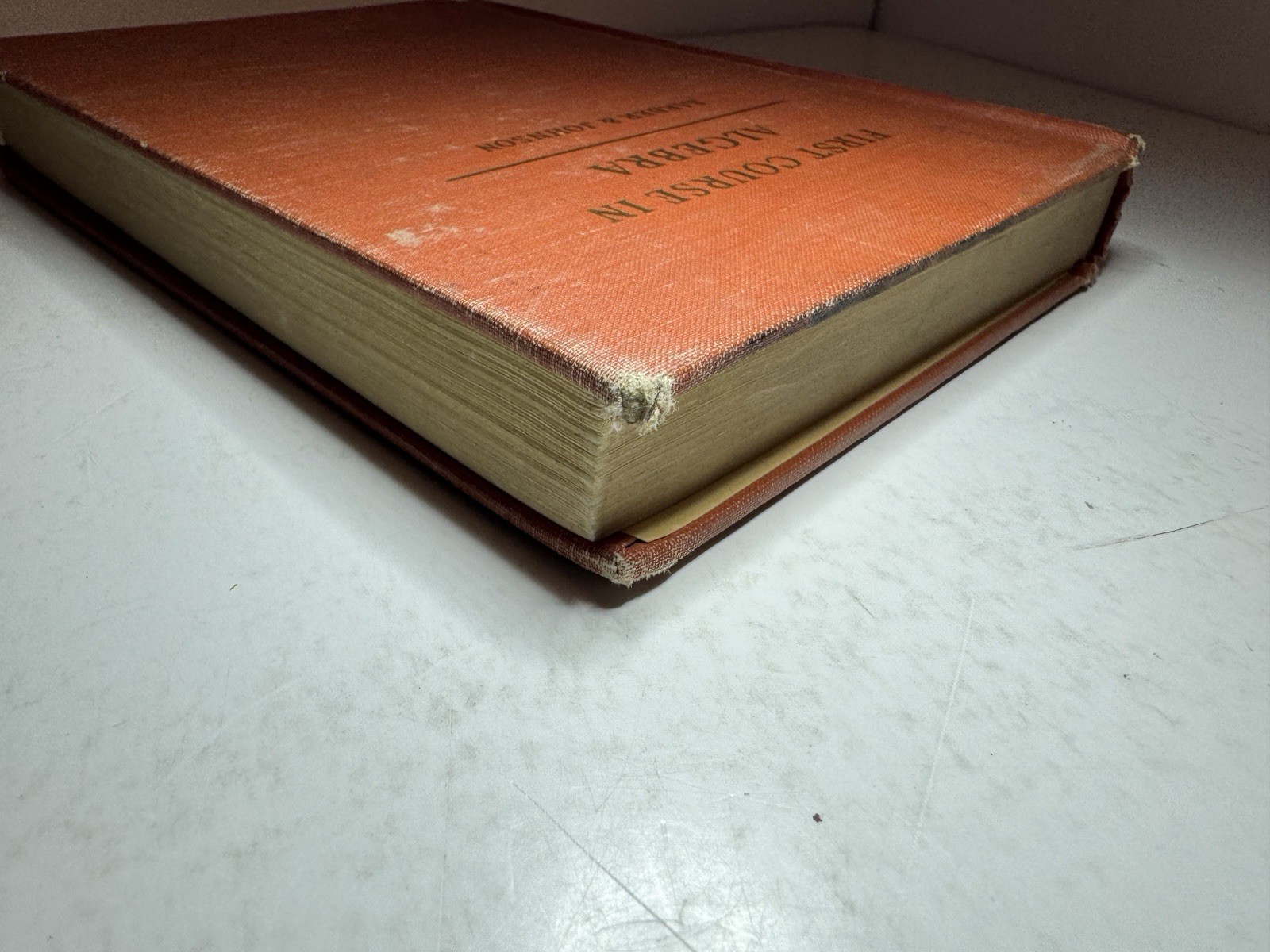 First Course In Algebra Barber & Johnson 1935 Houghton Mifflin Company Riverside