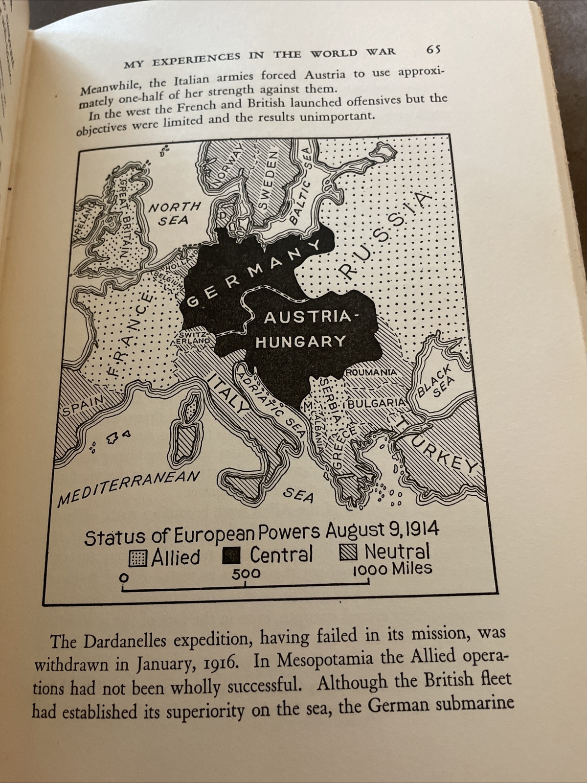 Commander John J. Pershing: My Experiences in the World War, 1st 1931 Vol 1
