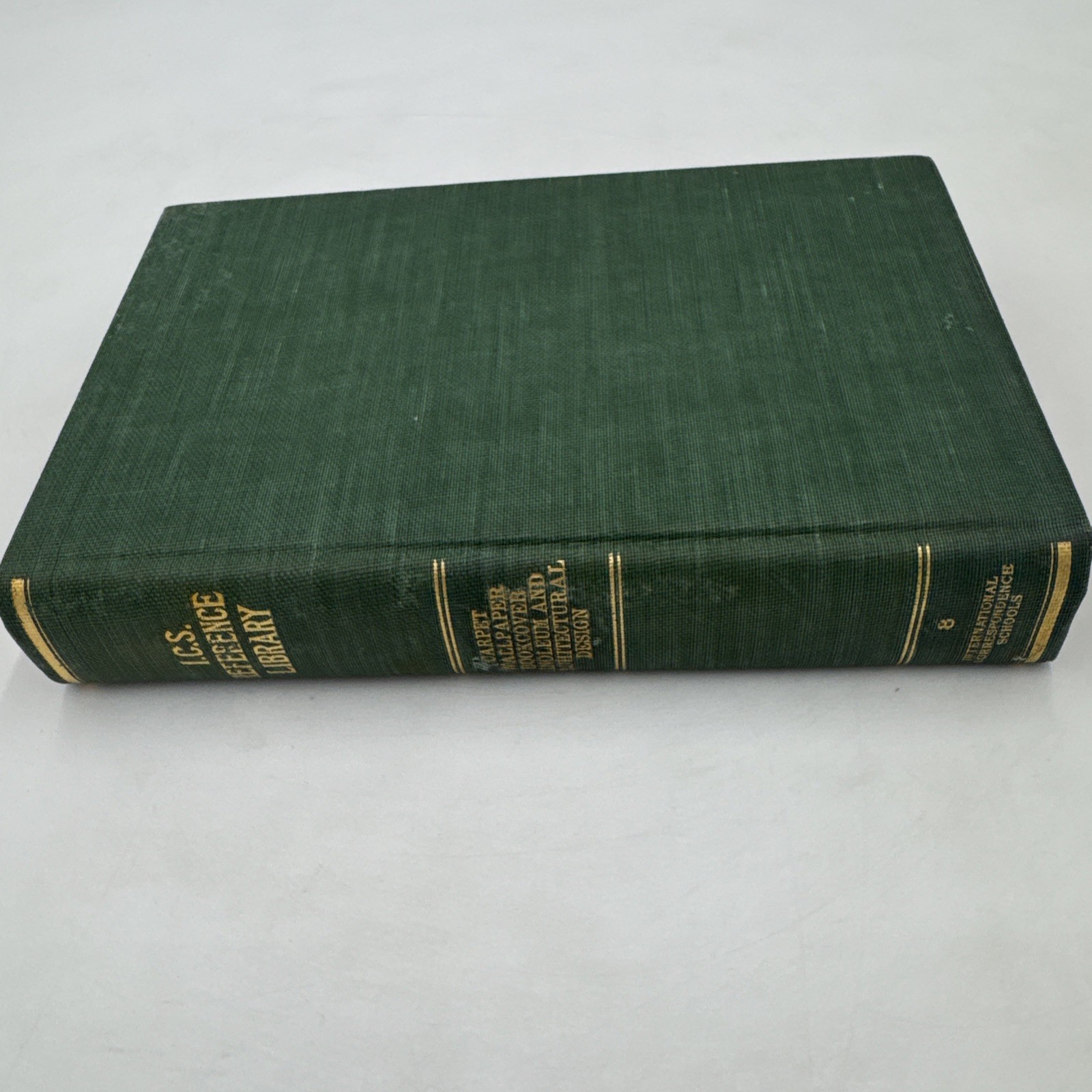 Antique 1905 ICS Reference Library Vol 8 Art Design Bookcover Carpet 1st Edition