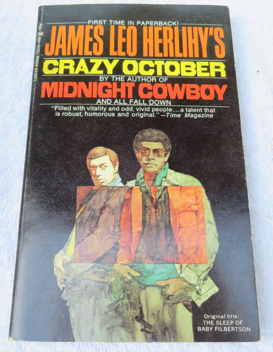 Crazy October – Herlihy (1970 Paperback Book) Lancer Books Short Stories – Rare