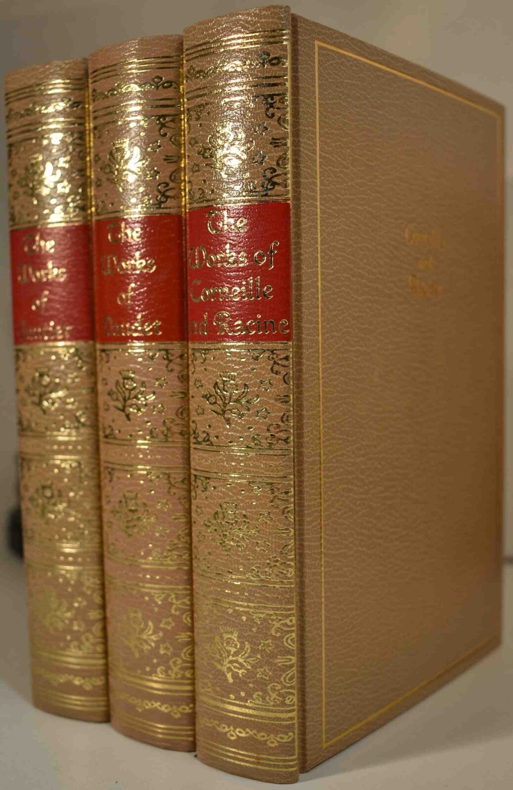 3 Volumes WORKS Of CORNEILLE & RACINE DAUDET GAUTIER Black’s Readers Service