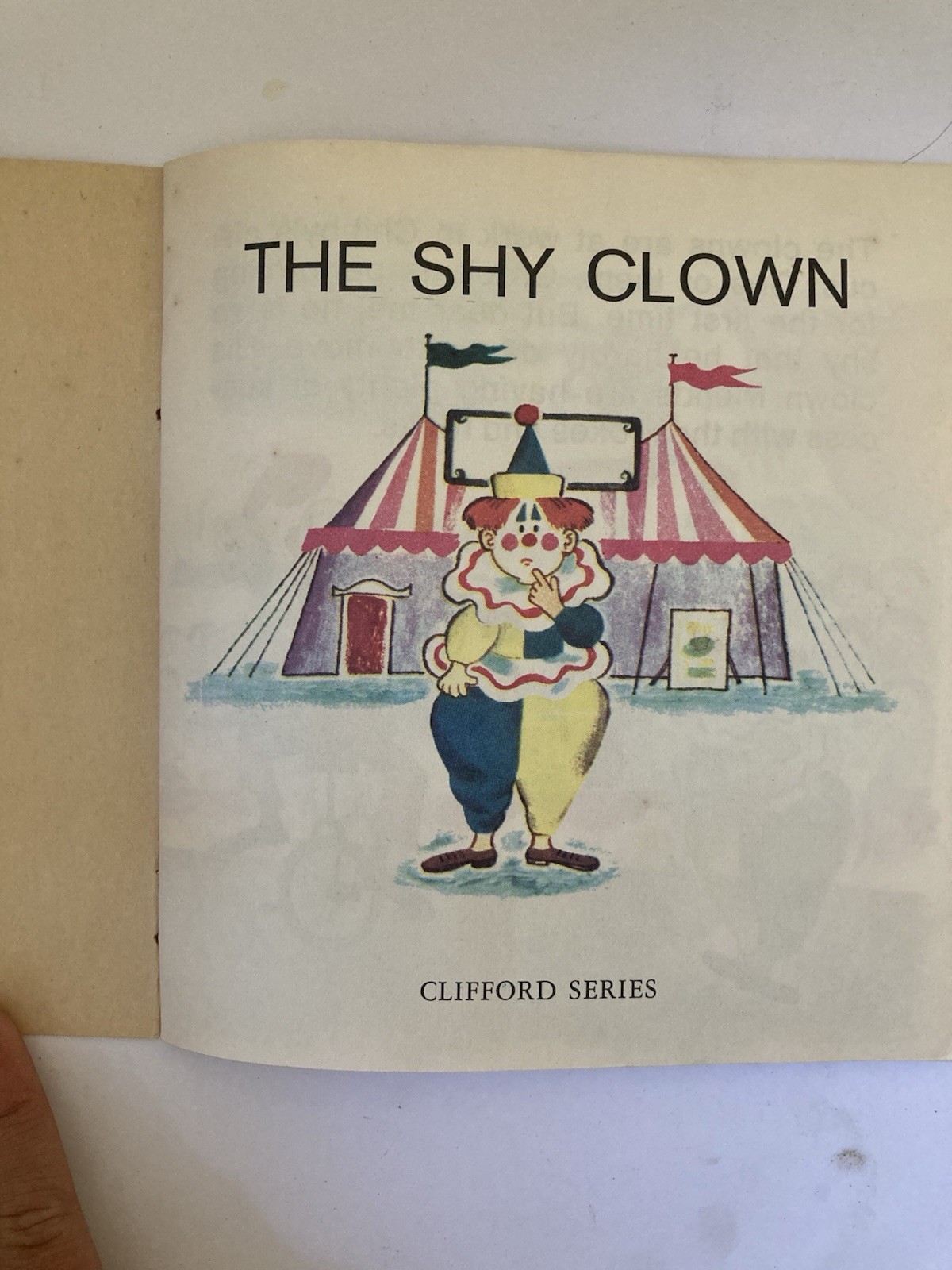 Vintage the Shy Clown Clifford Series Childrens Picture Book 1403F Netherlands