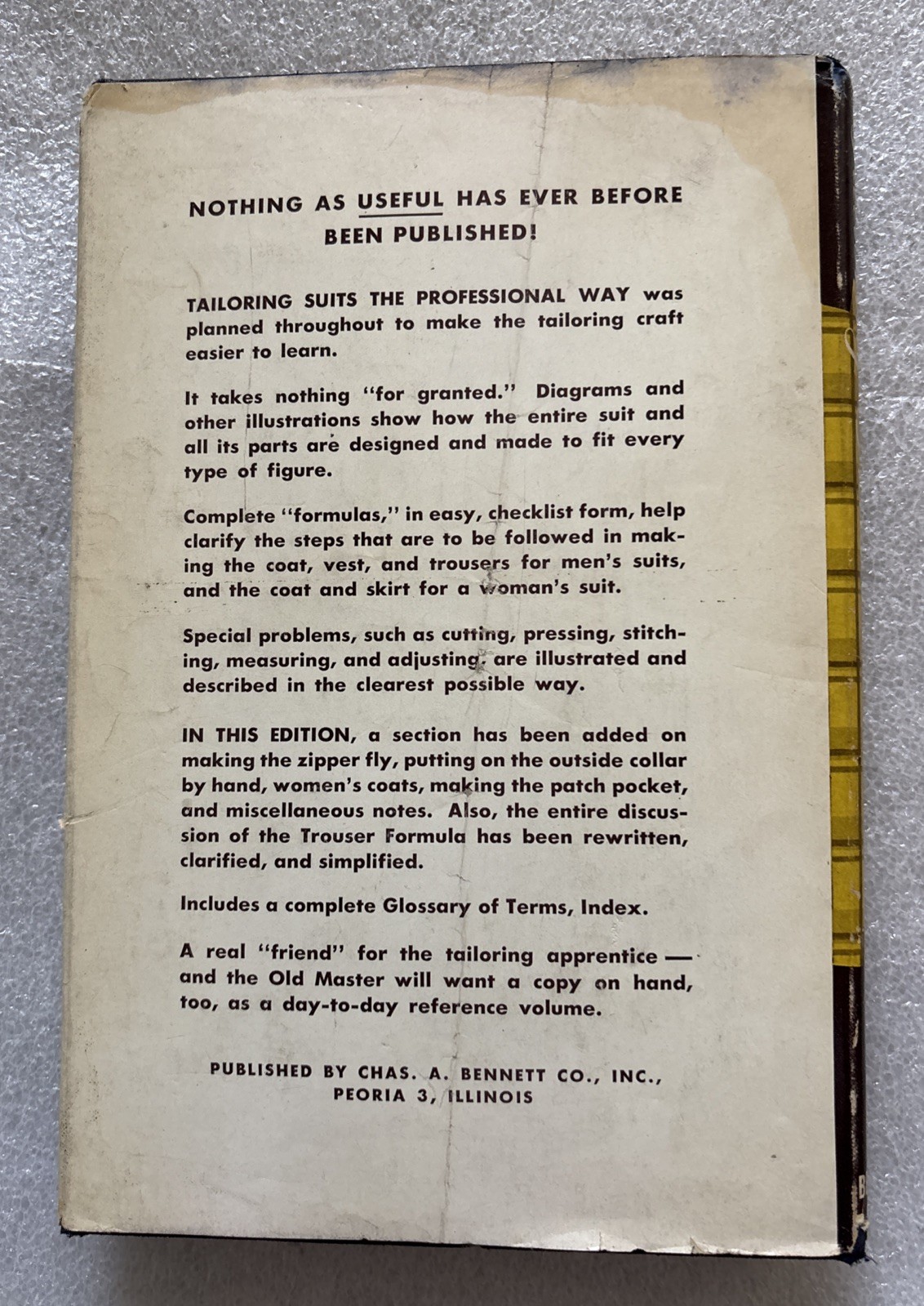 „Tailoring Suits the Professional Way“ Clarence Poulin (1953) HCDJ Fashion