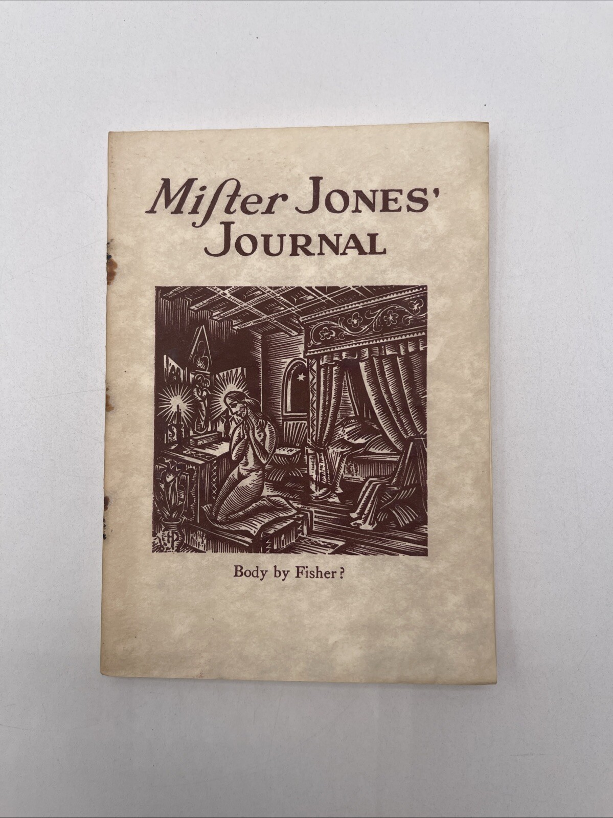 Mister Jones’ Journal Published By Dana Jones Company c1940 Limited
