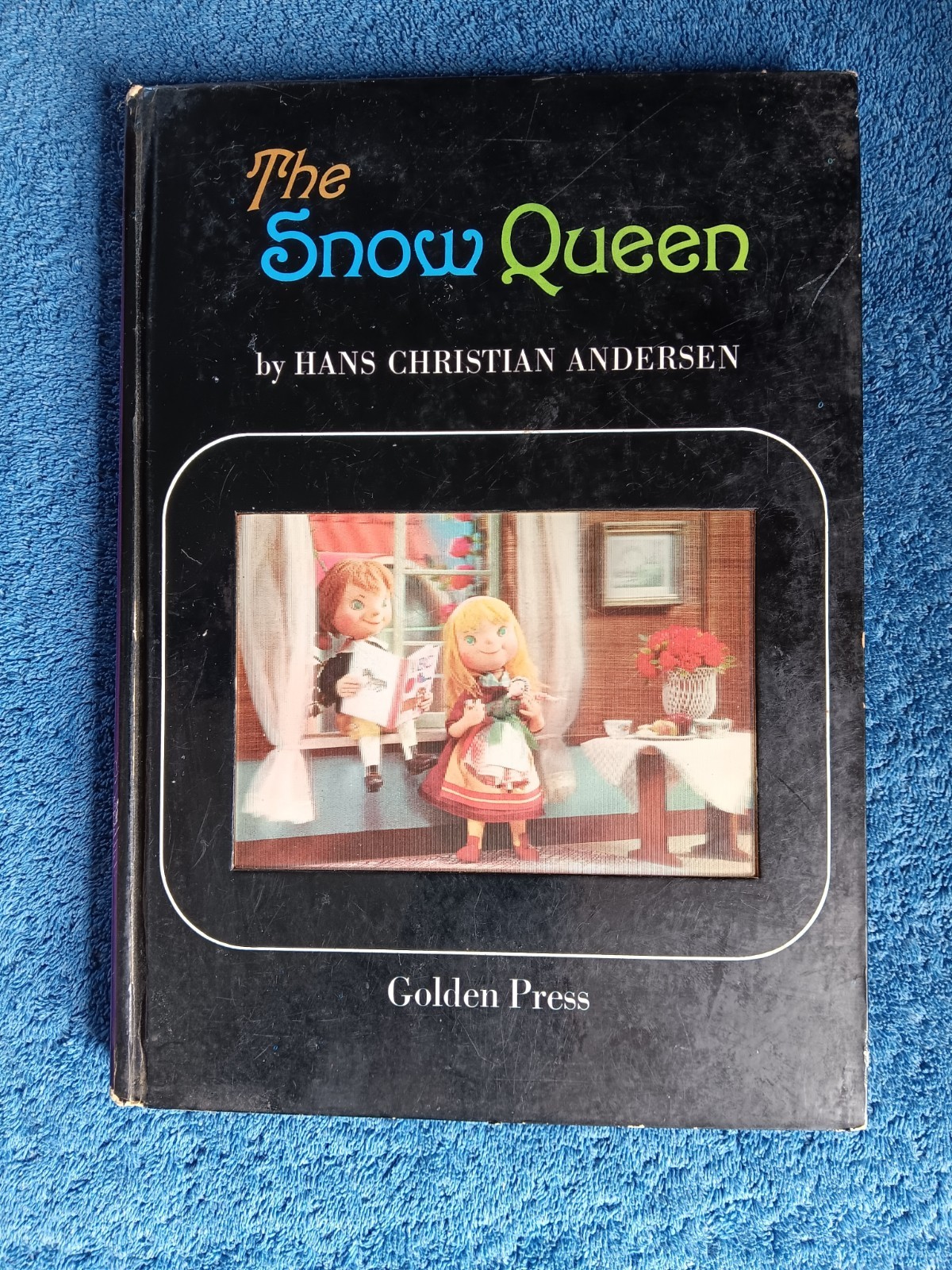 Vtg The Snow Queen Golden Press Book Lenticular HC Nice 3D 1966 Andersen Puppets