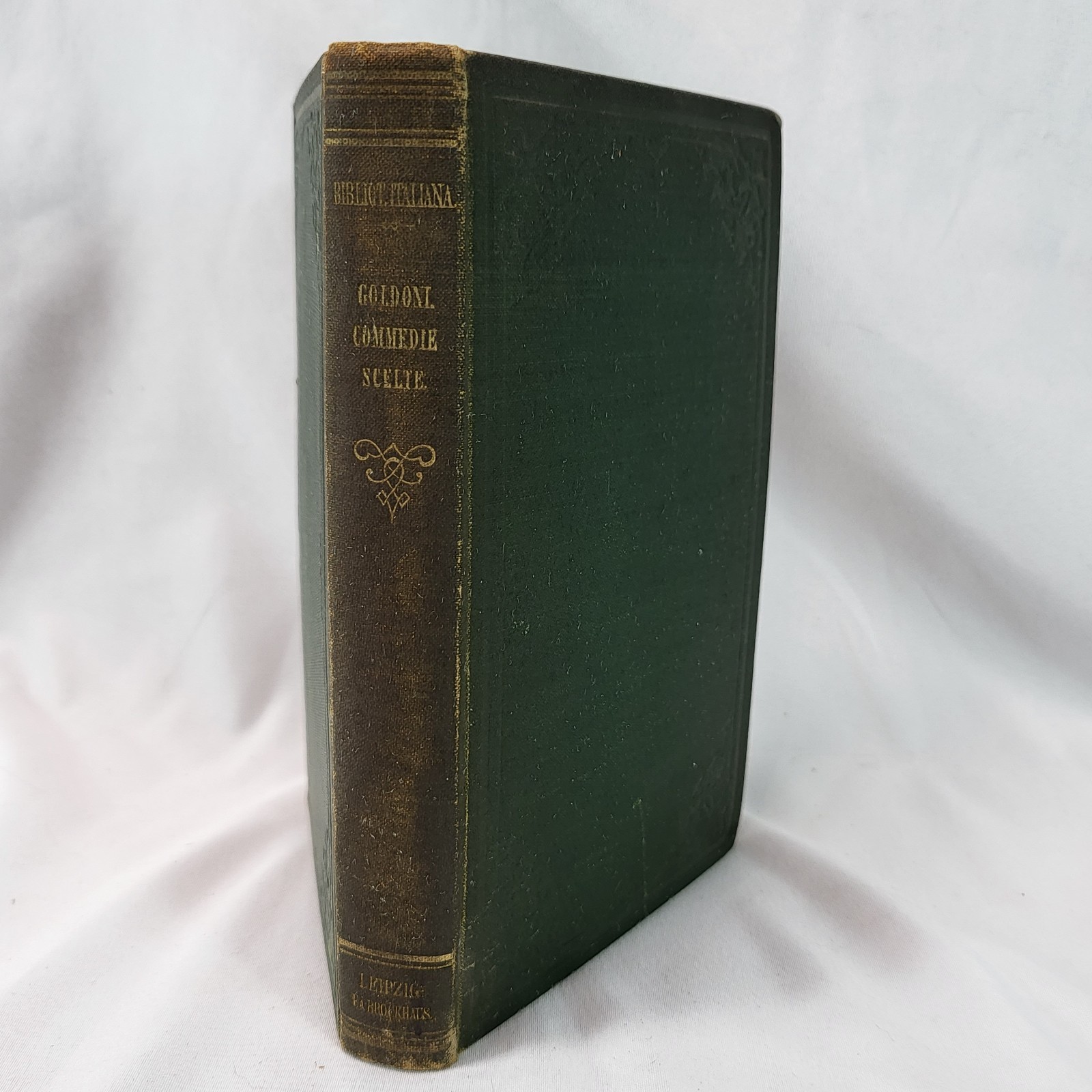 1876 Commedie Scelte by Carlo Goldoni | Italian Theater | Leipzig F.A. Brockhaus