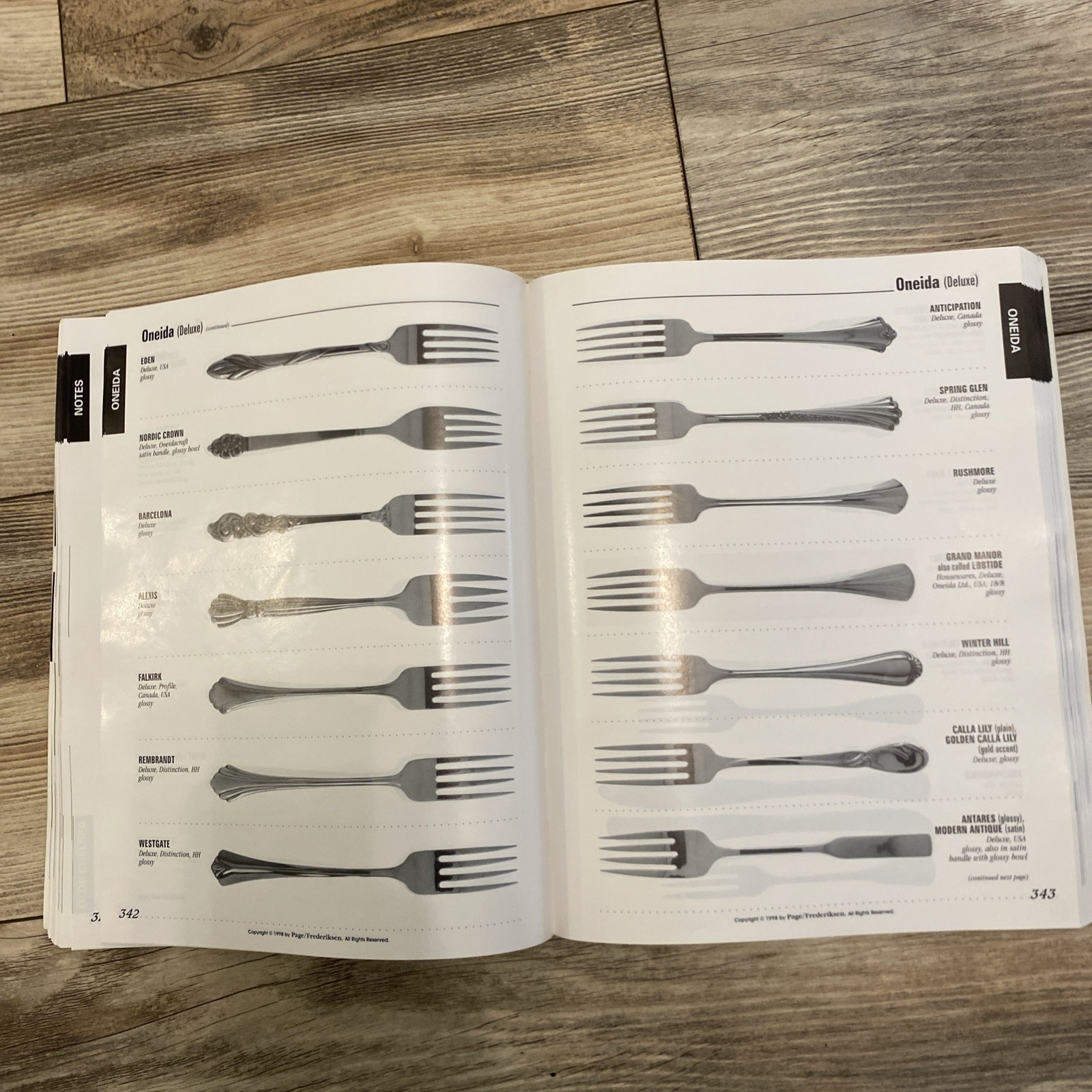 Stainless Flatware Replacement Guide 1998 Reference Book Pattern Catalog