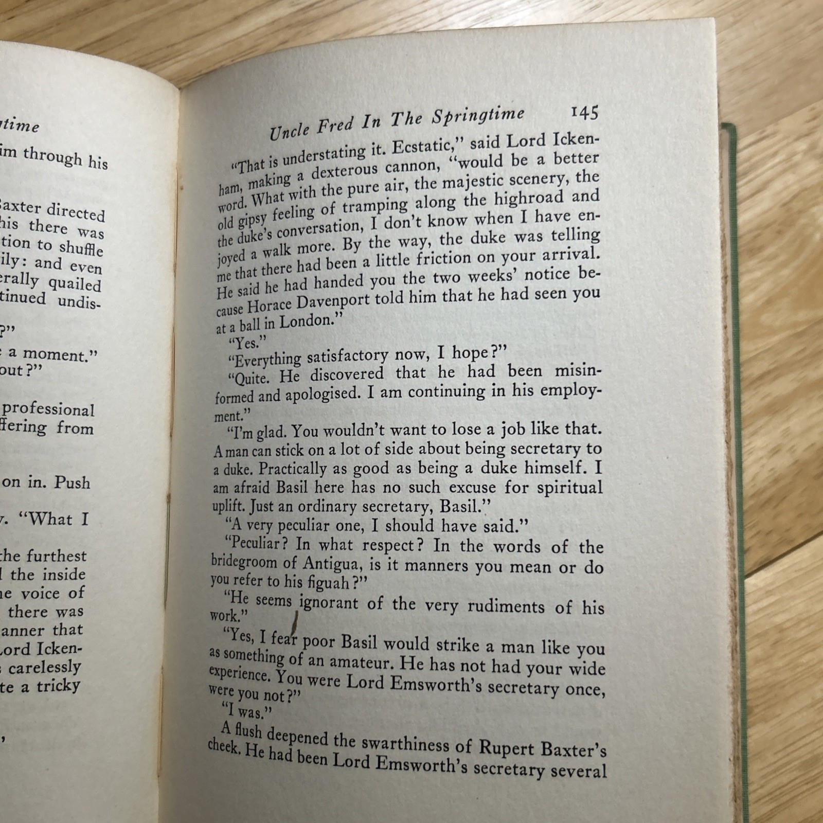 Wodehouse Uncle Fred in the Springtime 1939 HC First Edition DJ