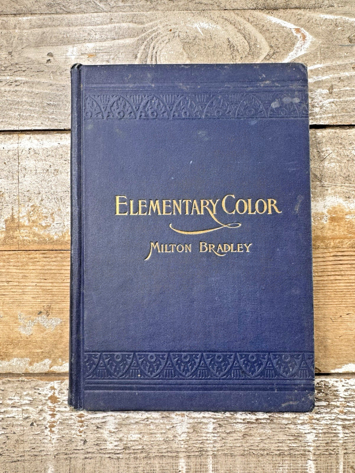1895 Antique Art Book “Elementary Color” Milton Bradley, Illustrated