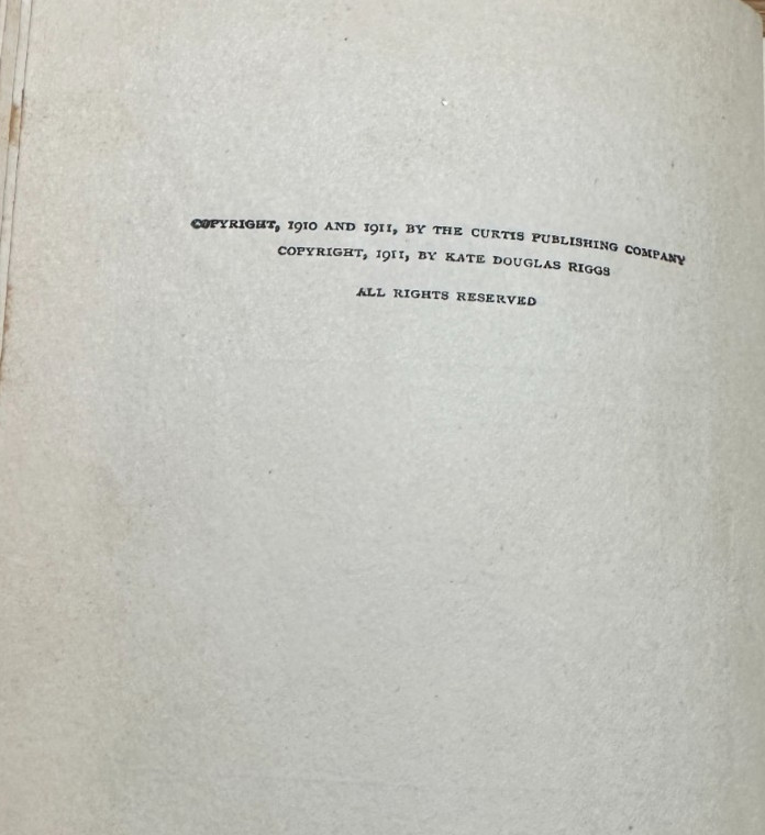 Mother Careys Chickens Kate Douglas Wiggin 1911 Hardback
