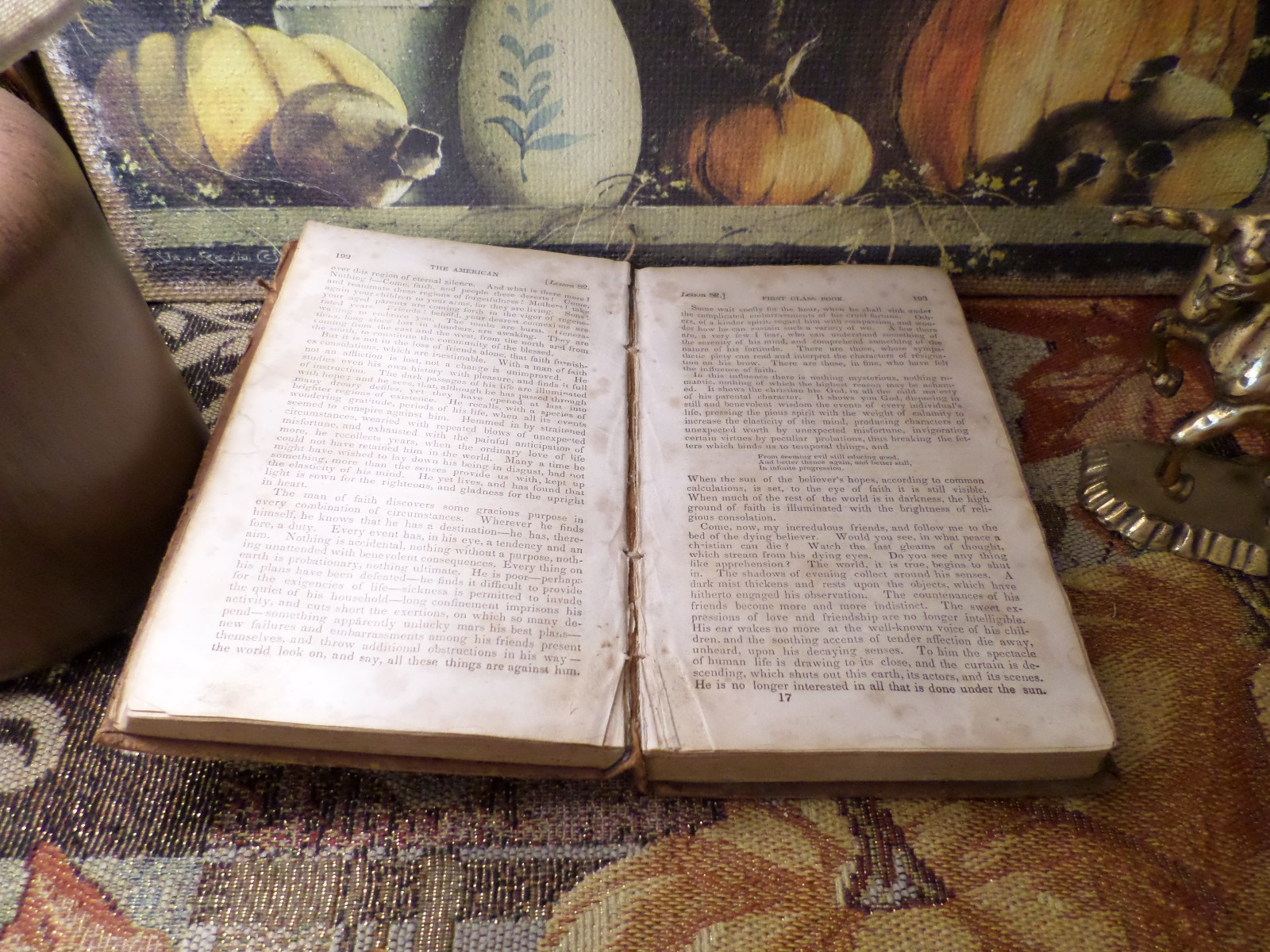 The American First Class Book 1840 John Pierpont Antique Hardcover