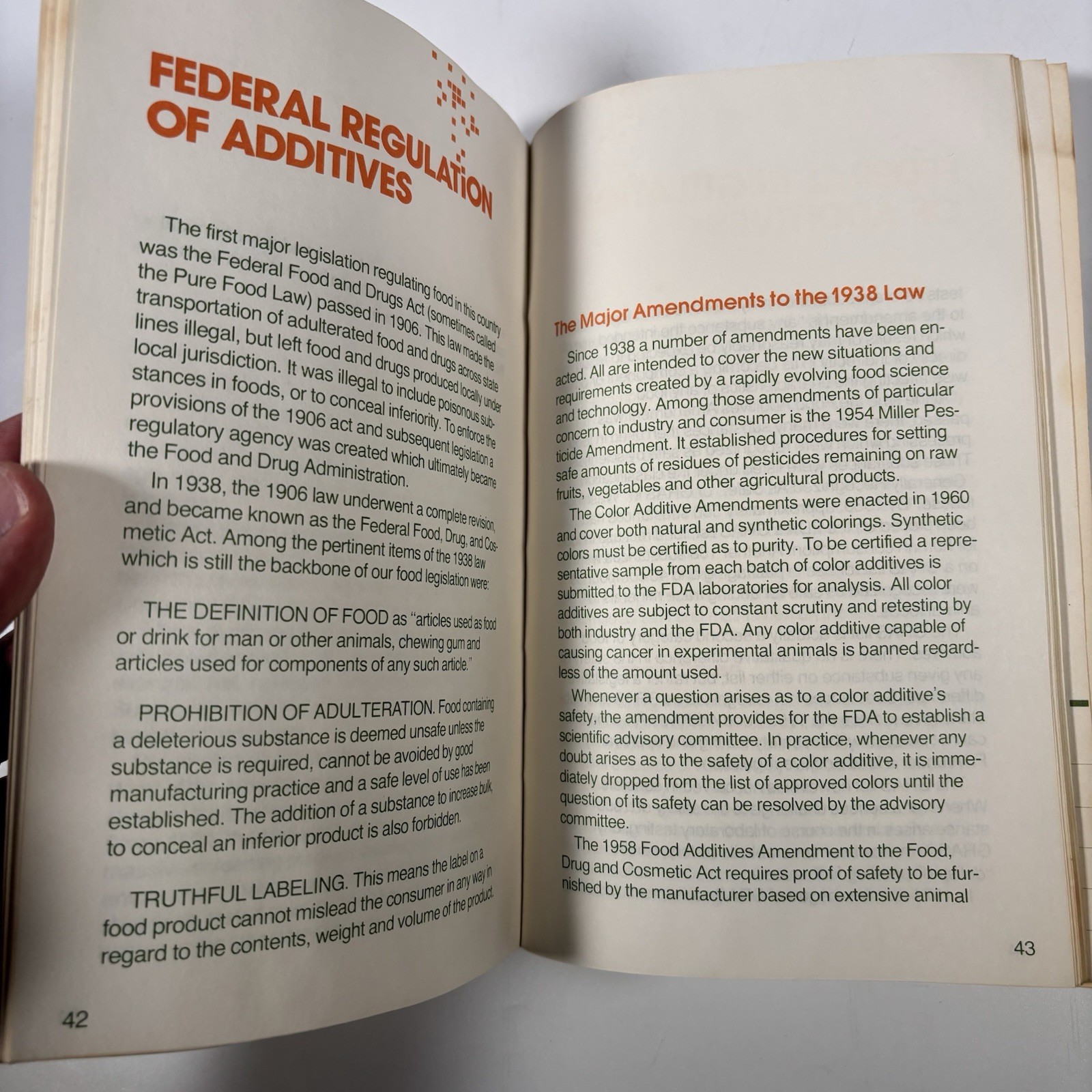 today’s food and additives General Foods Corporation 1972 Kraft Vintage Book