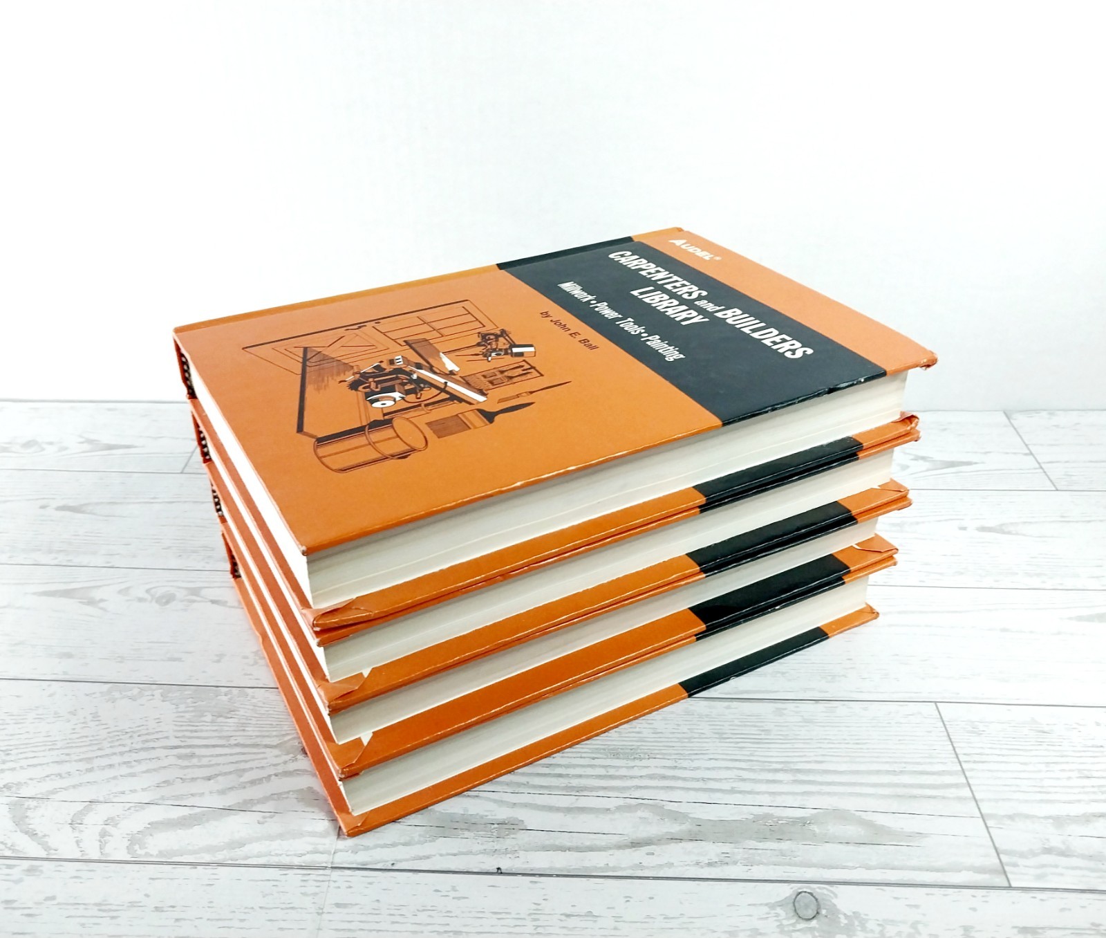AUDEL? Carpenters & Builders Library Guide Books~ 1-4 Full Set HC Illustrated