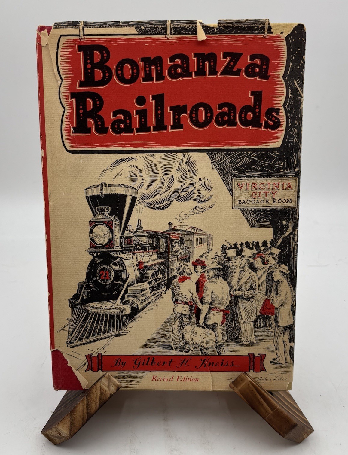 Bonanza Railroads by Gilbert H Kneiss DJ HC 1954