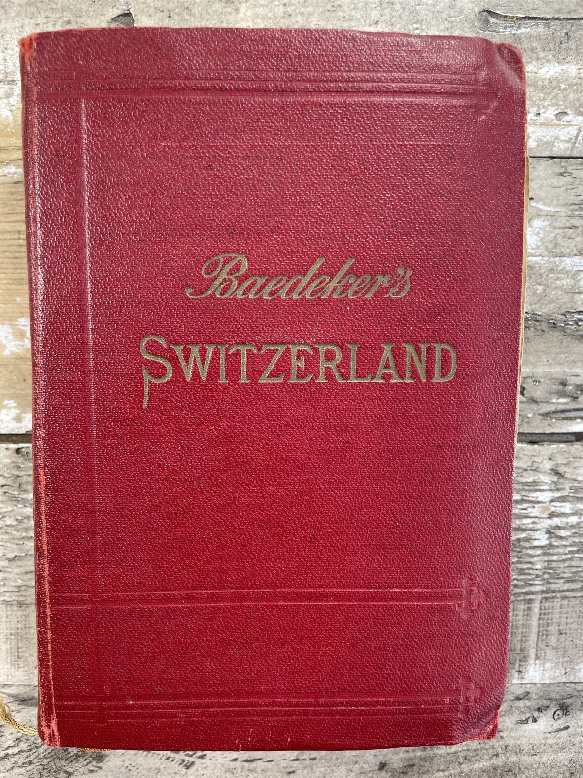1922 Antique Travel Guide „Switzerland…Chamonix & the Italian Lakes“ MAPS
