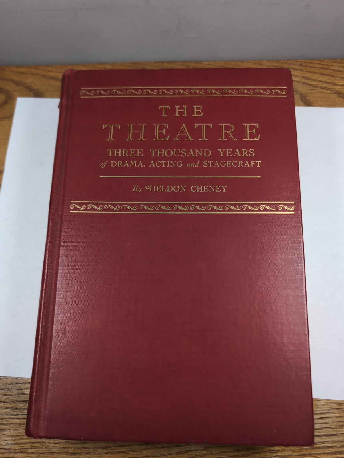 The Theatre by Sheldon Cheney Third Printing January 1935