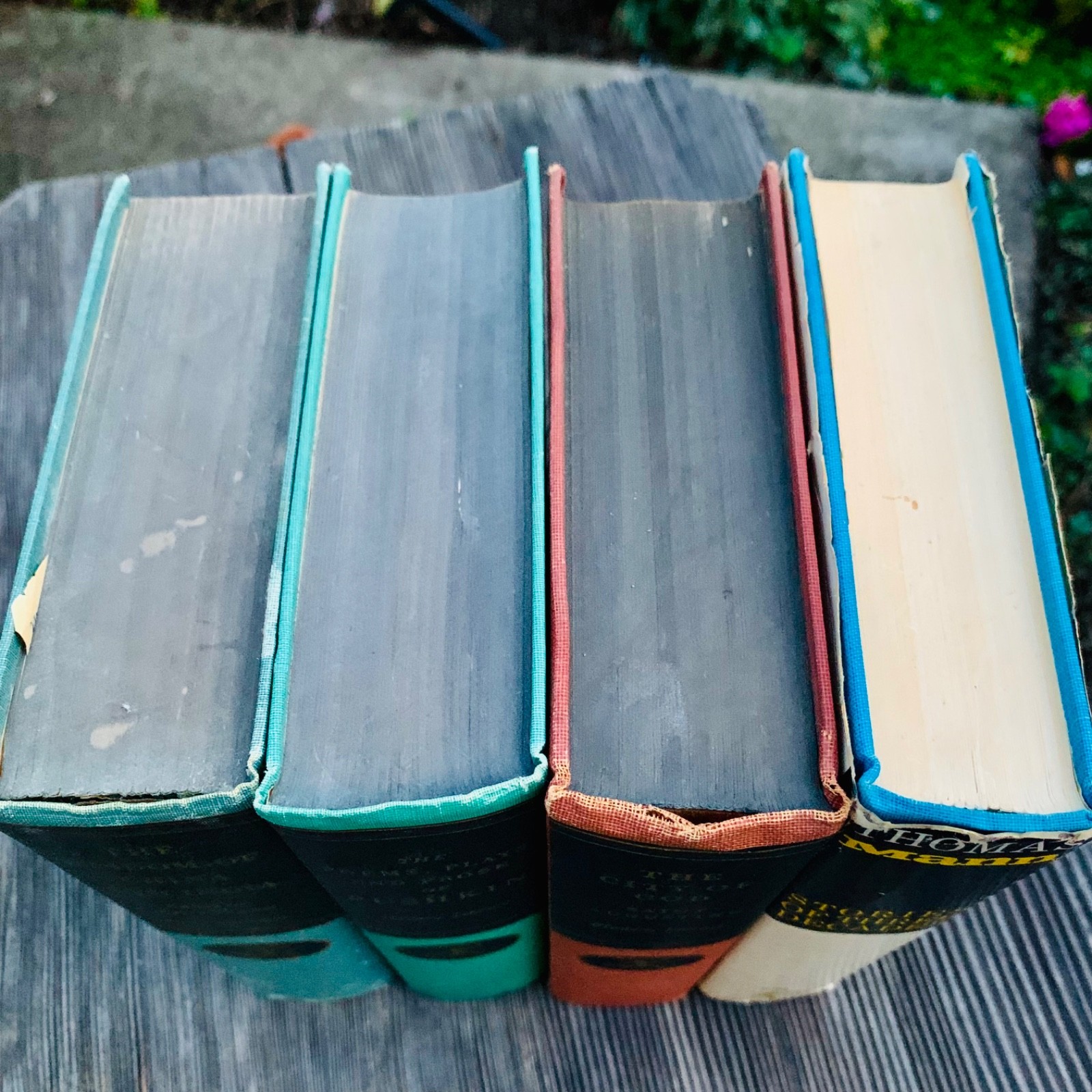 Vintage Modern Library GIANTS 4 Books Mid Century Decor Mann Pushkin Augustine