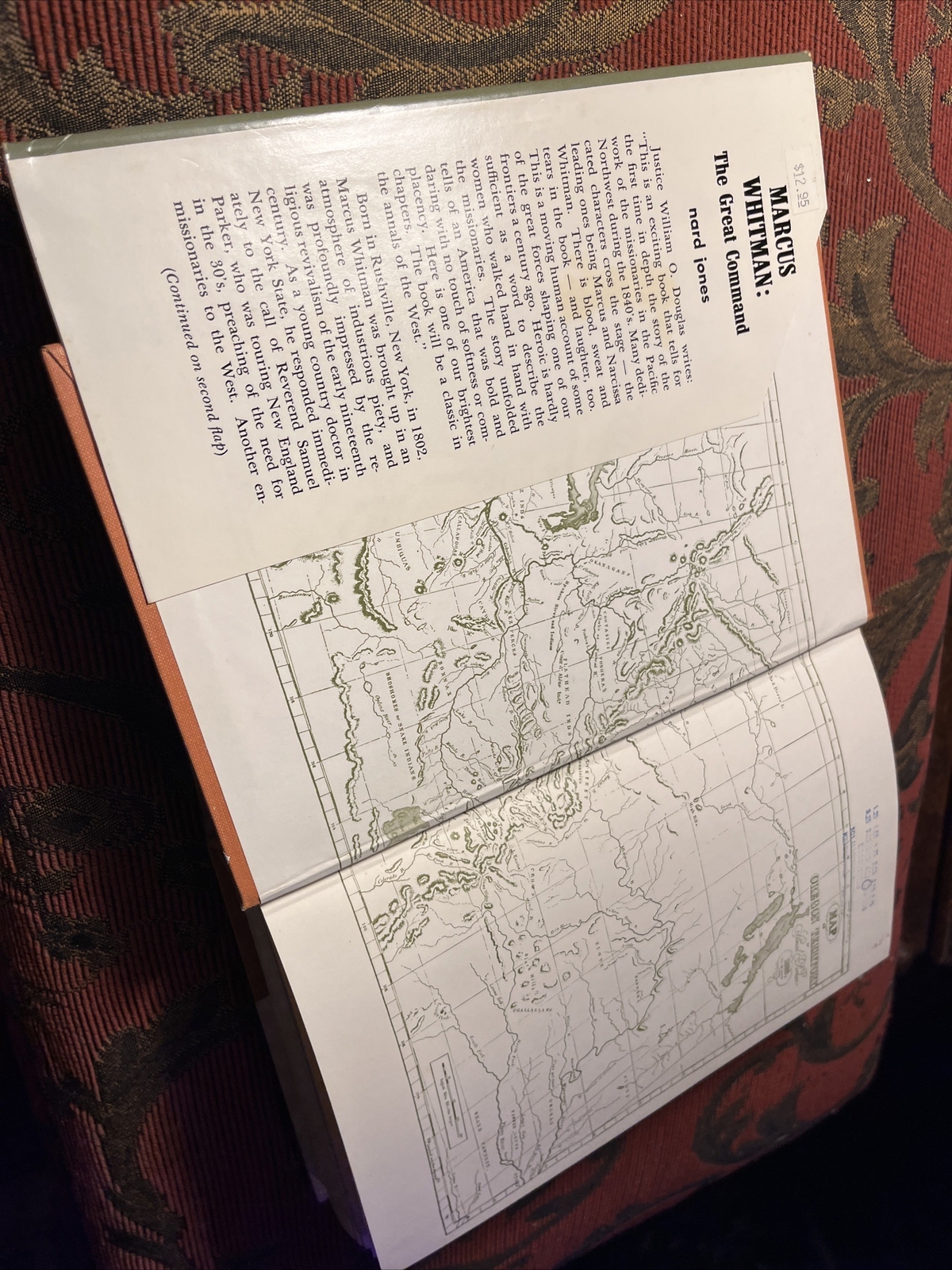 Marcus Whitman: The Great Command By Nard Jones 2nd Ed 1968 HC DJ