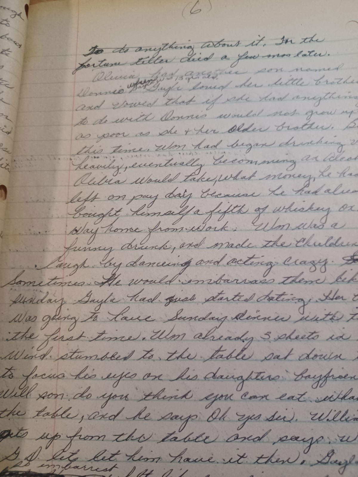 19 Page Manuscript, Memoir / Story of a poor Georgia family, Atchison, 1980s
