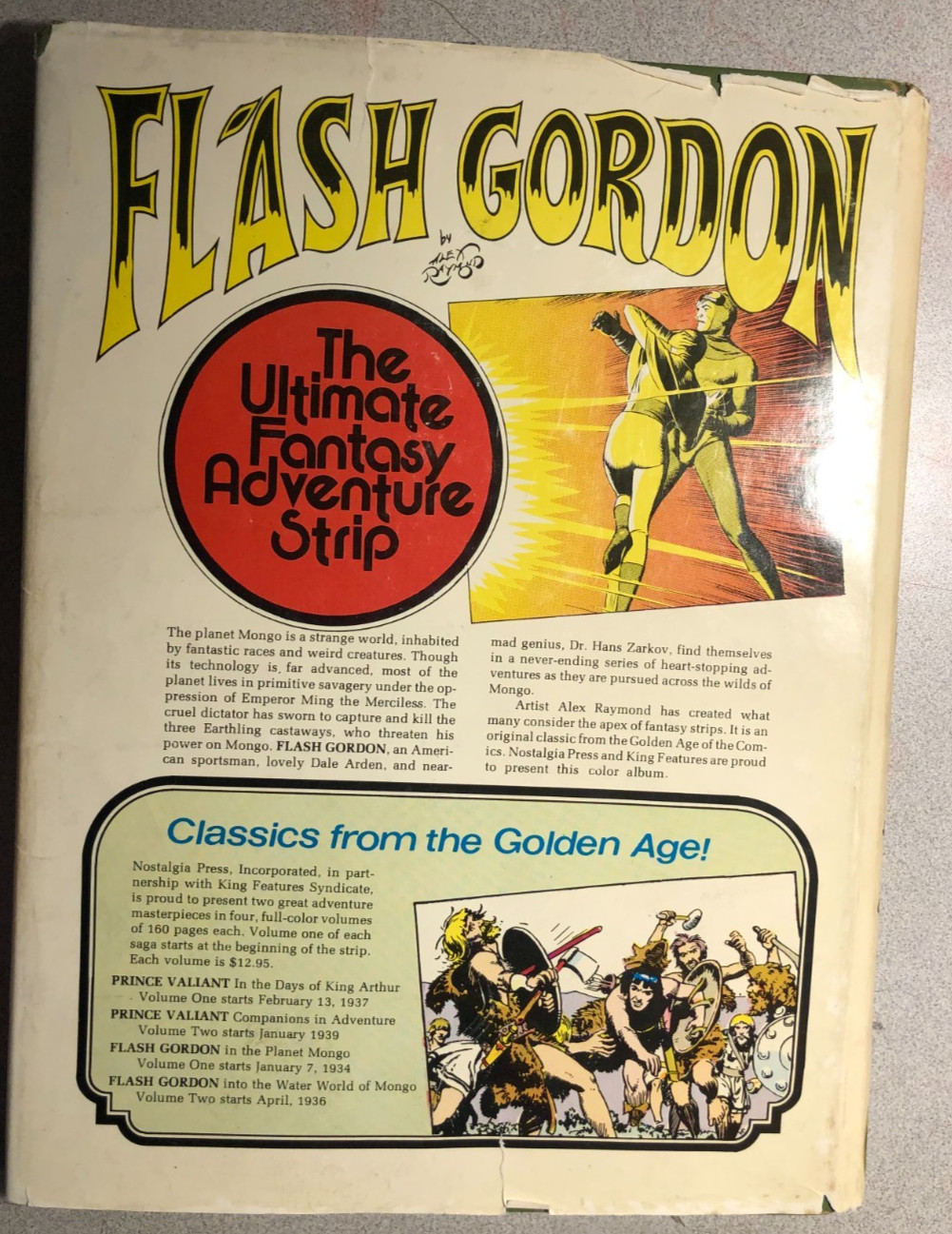FLASH GORDON IN THE PLANET MONGO Alex Raymond (1974) Nostalgia hardcover book