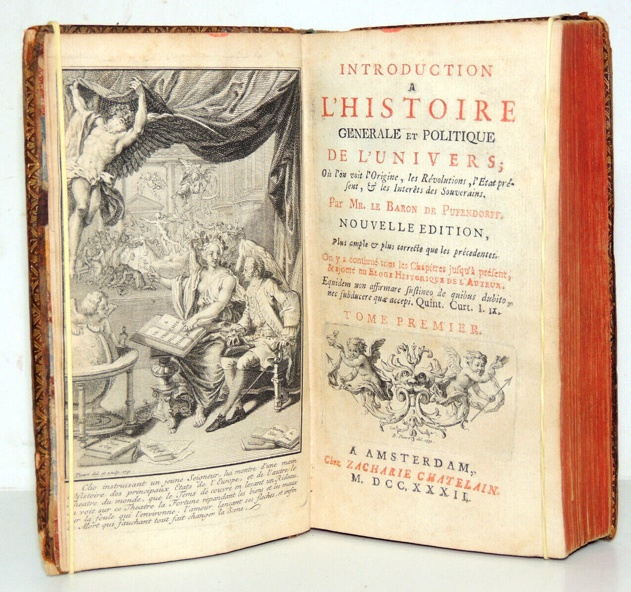 1732. Pufendorff. History of the Universe. Europe- Italy-Spain-United Kingdom