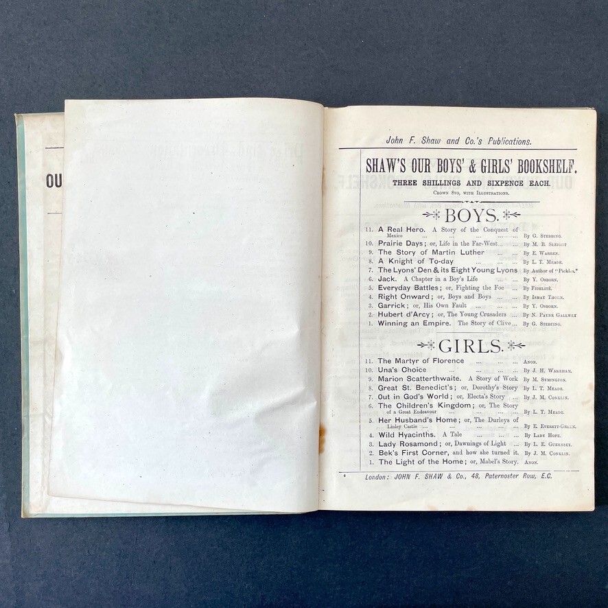 c1890s THREE POPULAR STORIES Everett Green, Ridley, Wray. RARE ILLUSTRATED Book