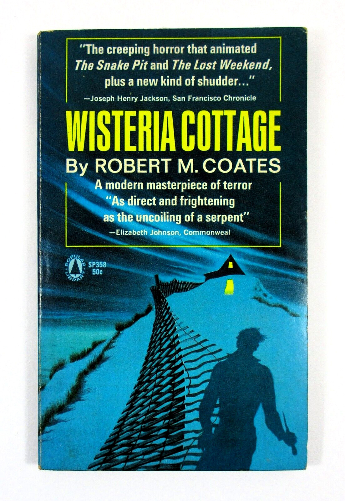 „Wisteria Cottage“ Robert M. Coates – 1948 Mass Market PB Popular Library SP358