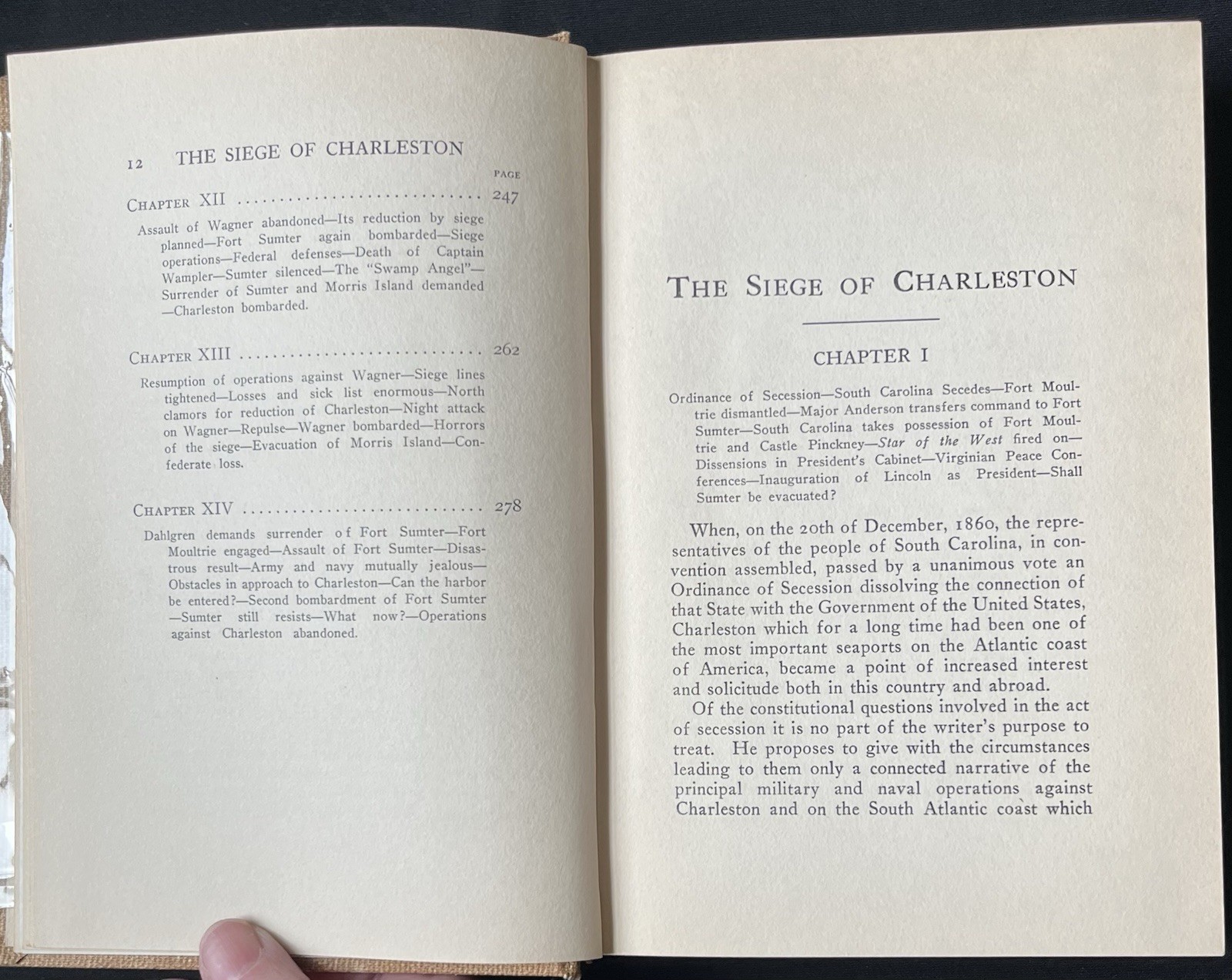 The Siege of Charleston by Samuel Jones—1st Edition/1911—HC—Antique—Civil War