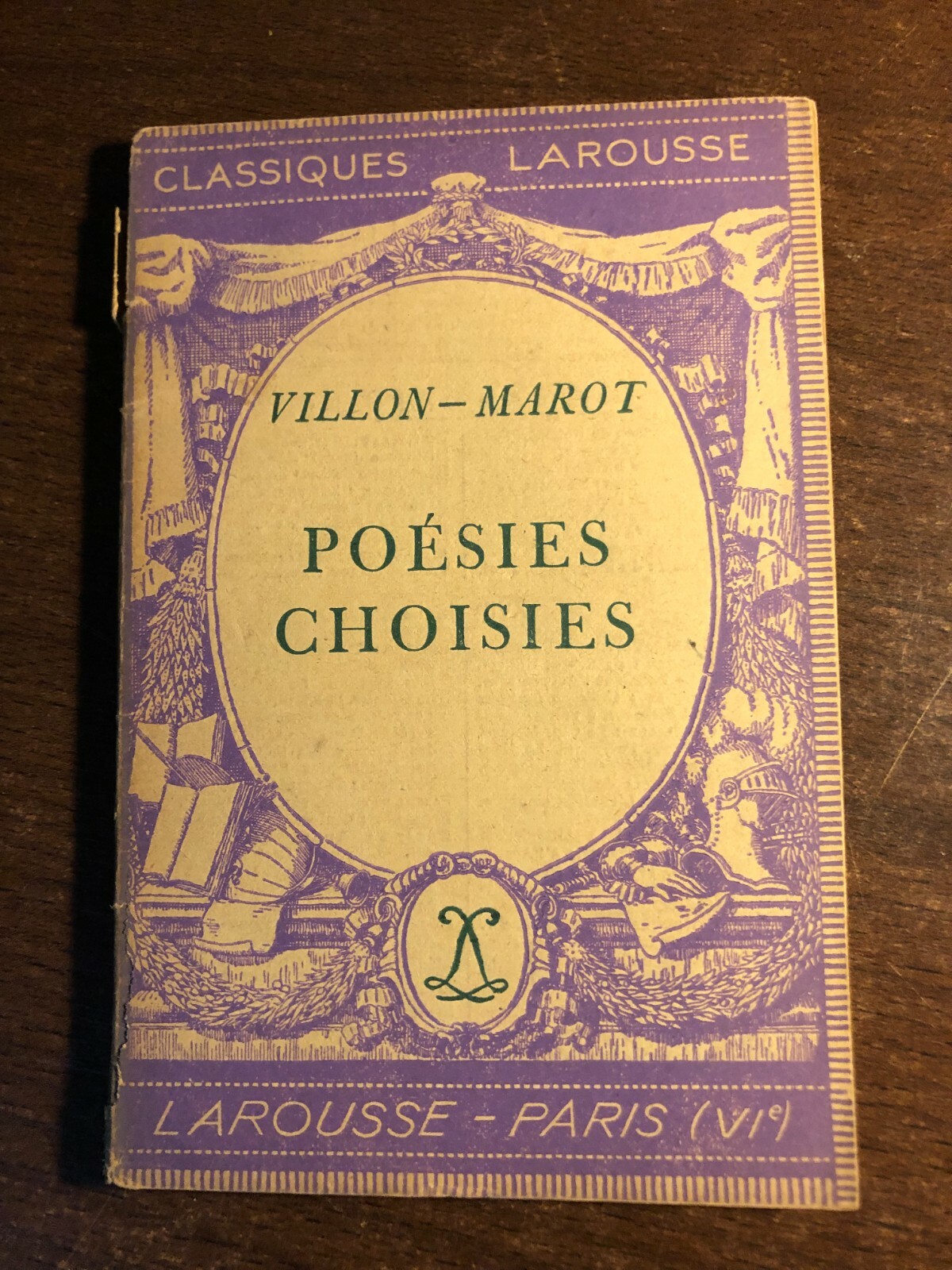 VILLON – MAROT – POESIES CHOISIES by ADRIEN CART & MLLE DUCHEMIN – P/B