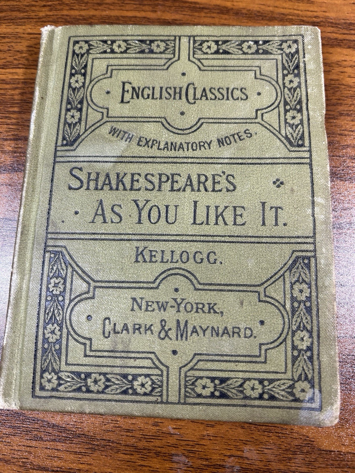 Antique 1882 Shakespeare As You Like It HC 132 pgs 5″ x 4″