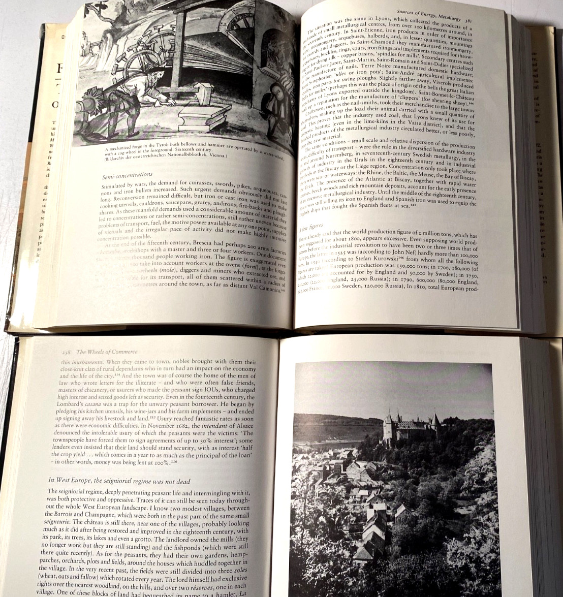 FERNAND BRAUDEL-CIVILIZATION & CAPITALISM-A MASTERPIECE 3V SET 1981-84-HB/J FN