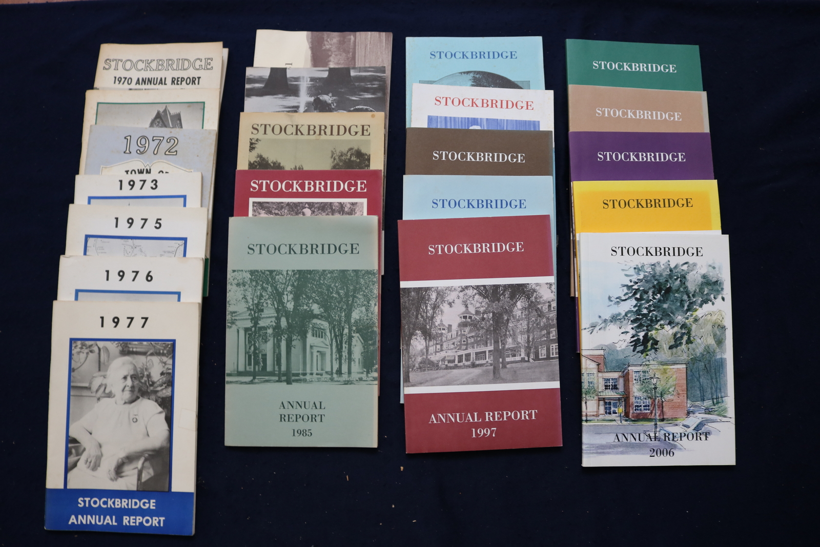 1970-2006 STOCKBRIDGE MASSACHUSETTS ANNUAL REPORT – LOT OF 22 – O 3394