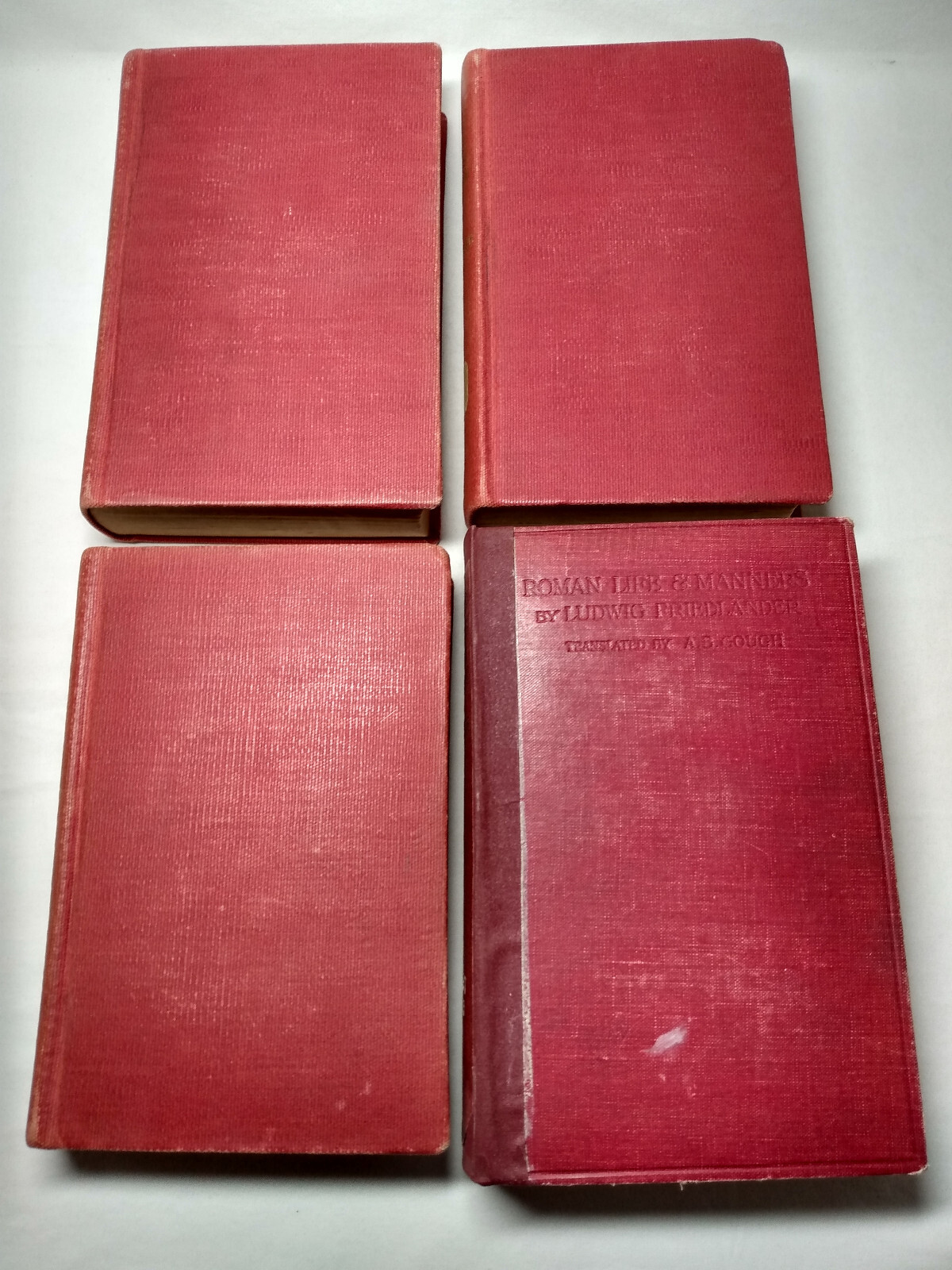 Roman Life Manners Customs Early Empire History Vol 1-4 Complete Set 1910s