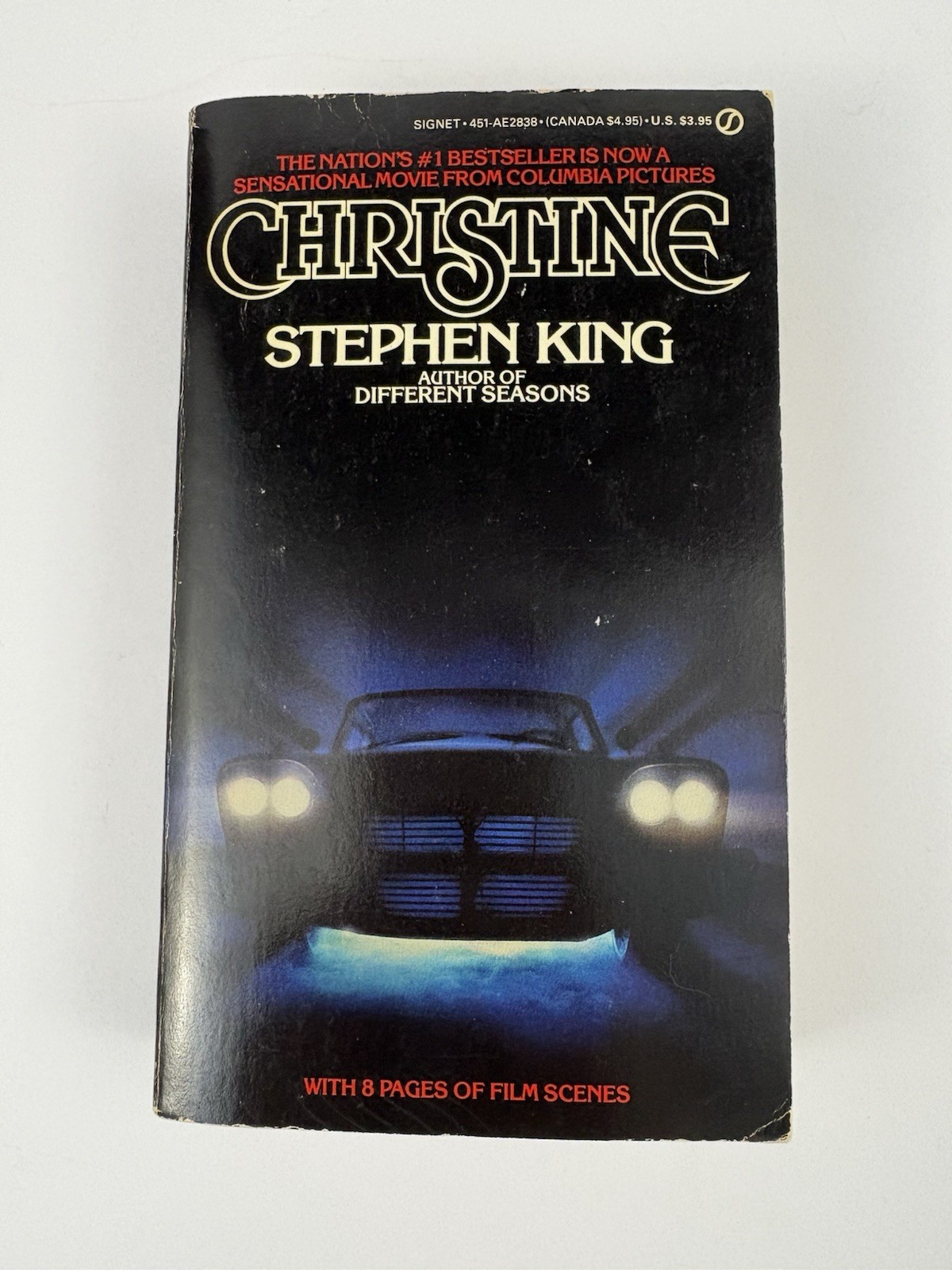 CHRISTINE by Stephen King 1983 Signet illustrated with photos paperback