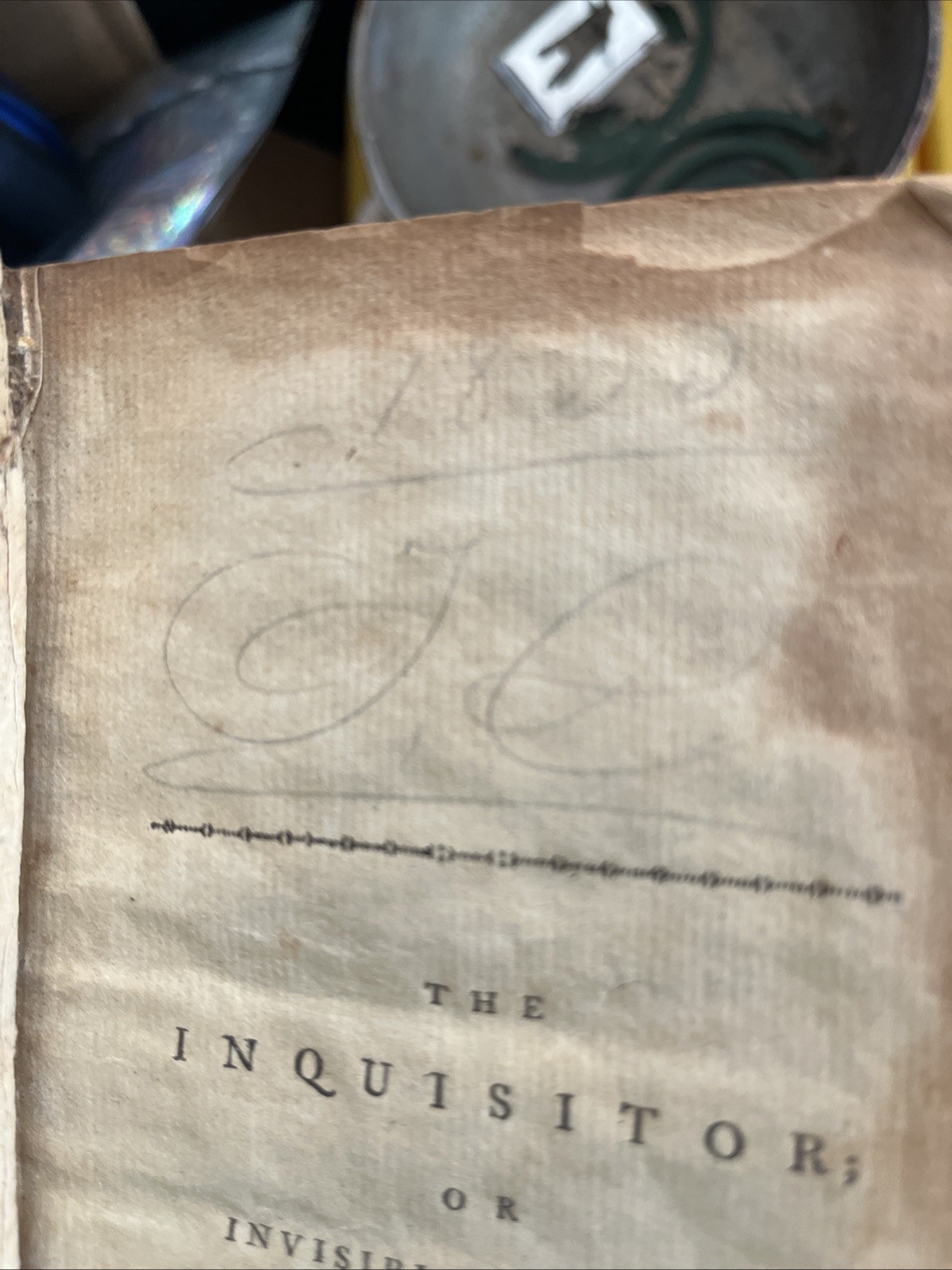 Exceedingly Rare Book The Inquisitor 1794 by Susanna Haswell Rowson