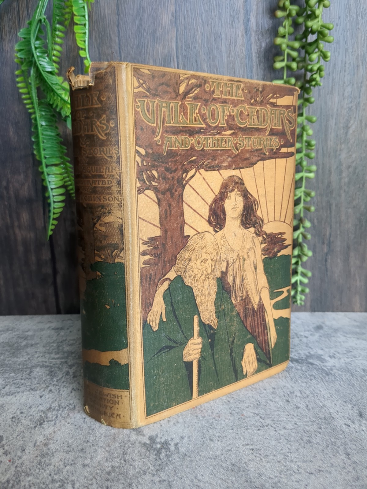 1902 ~ The Vale Of Cedars And Other Stories by Grace Aguilar T.H. Robinson ILLUS