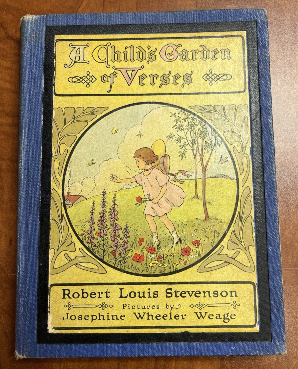 A Child’s Garden of Verses by Robert Louis Stevenson, Illustrated Antique 1917