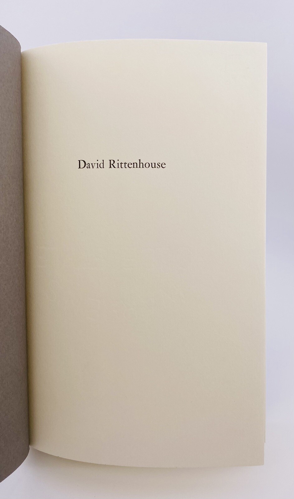 Brooke HINDLE, DAVID RITTENHOUSE, Princeton UP, 1964, HC, Dust Jacket in MYLAR
