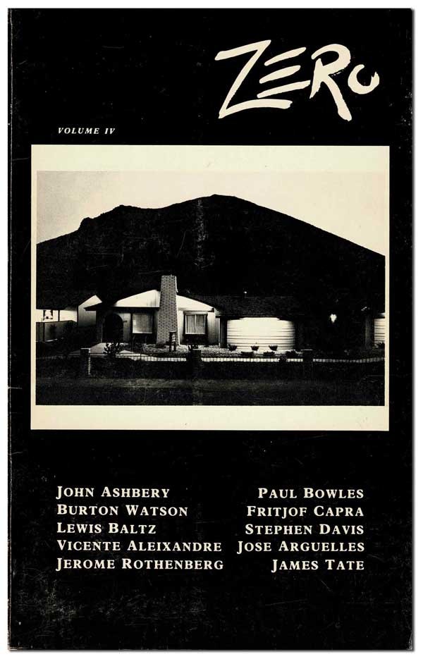 John Ashbery-Paul Bowles-James Tate-Jerome Rothenberg-ZERO #4-1980-1ST ED-NF