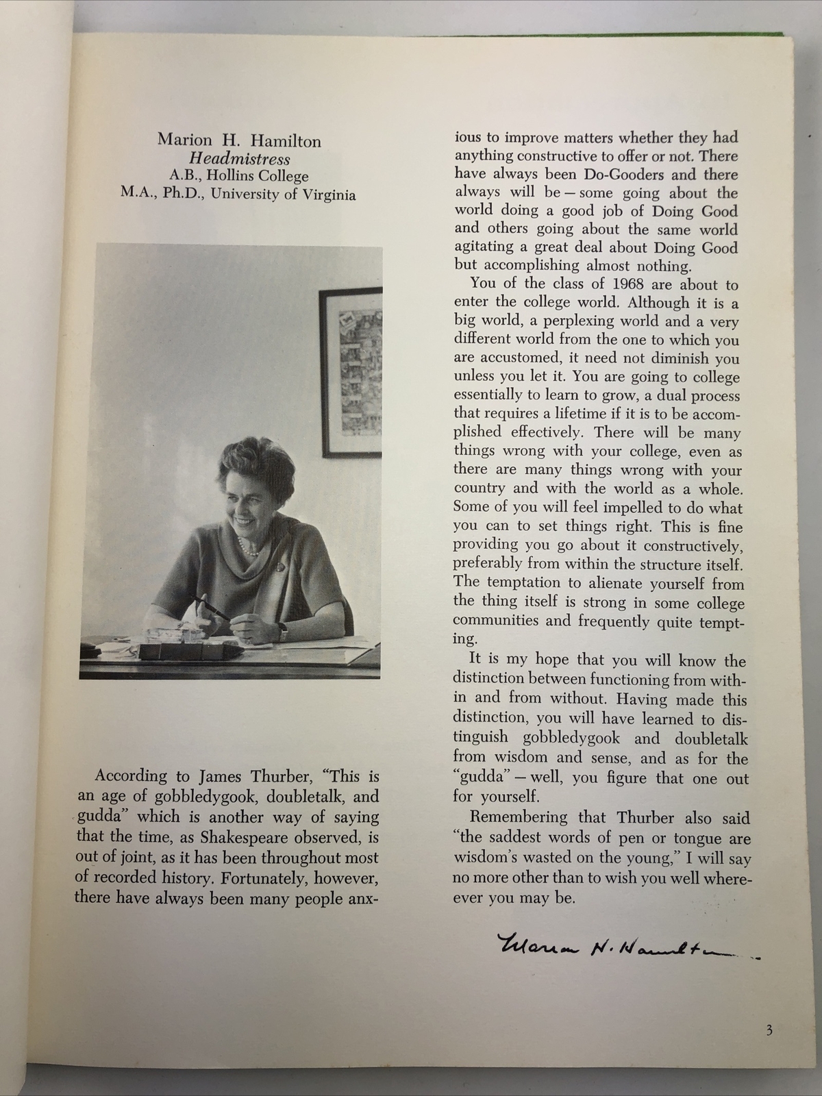 Yearbook : Williams School New London CT Legenda 1968