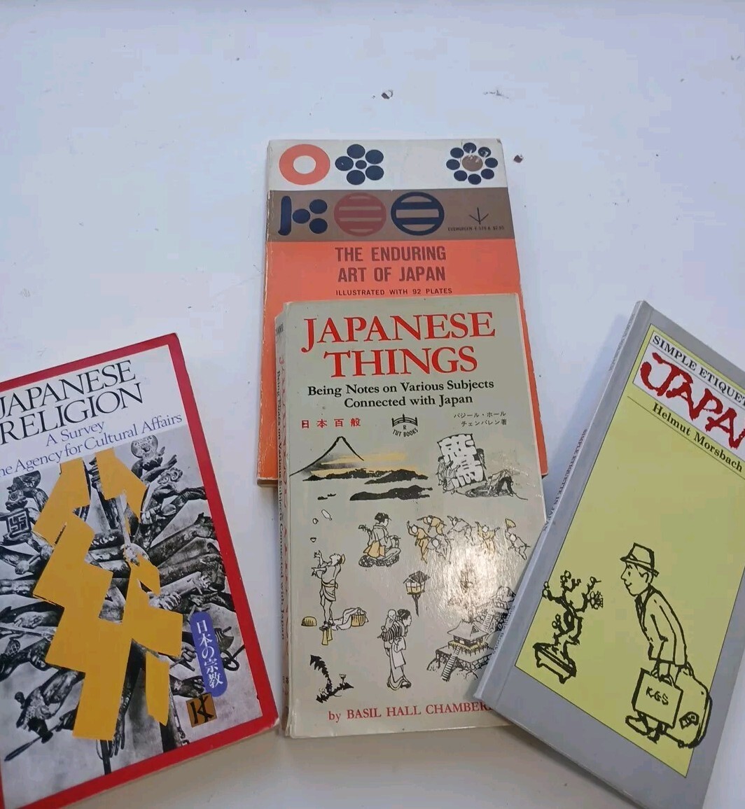 JAPAN: Mid 20th C. Culture. Lot of 4 books – 1952-1984. Paperbacks