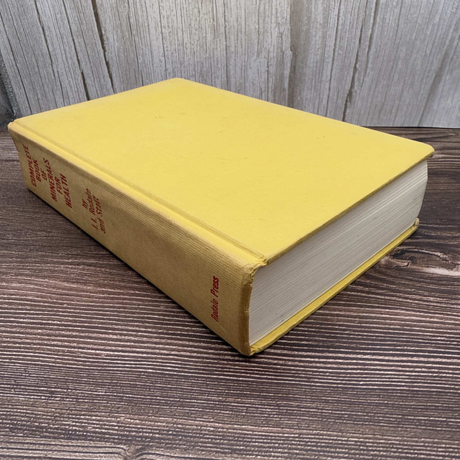 J Rodale Complete Book of Minerals for Health HC Vintage 1977 Nutrition Guide