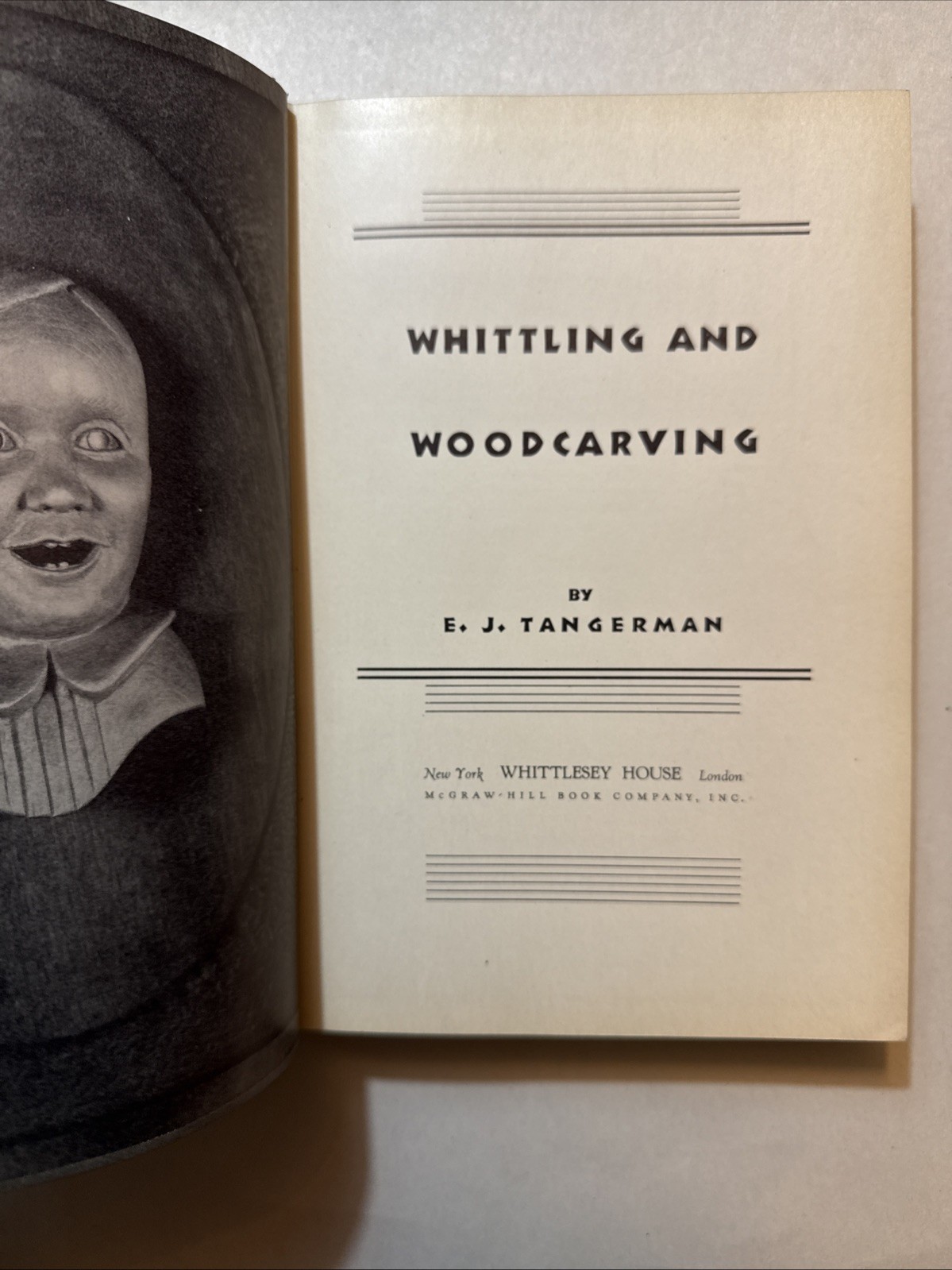 Hardcover – Whittling and Woodcarving by E. J . Tangerman, 1936