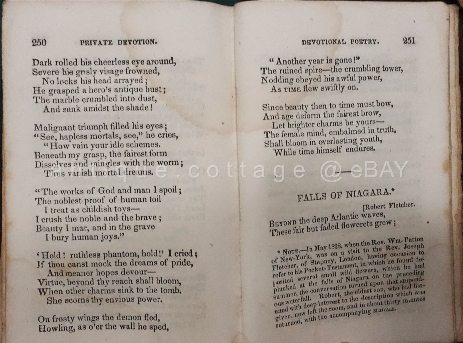 1841 antique PRIVATE DEVOTION hannah more PRAYER MEDITATION bible religion